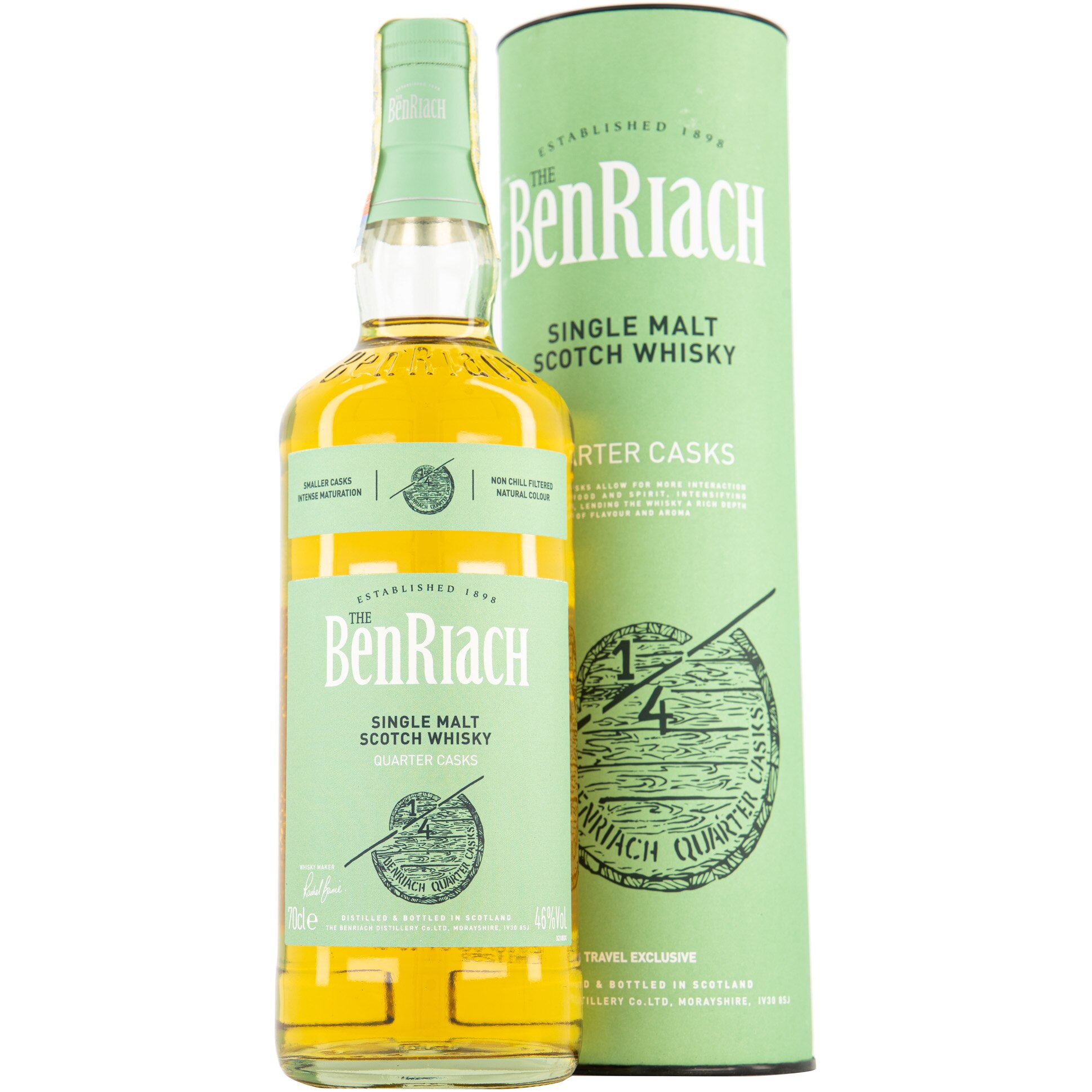 Whisky, Benriach Classic Quarter Cask, Single Malt, 46%, 0.7l