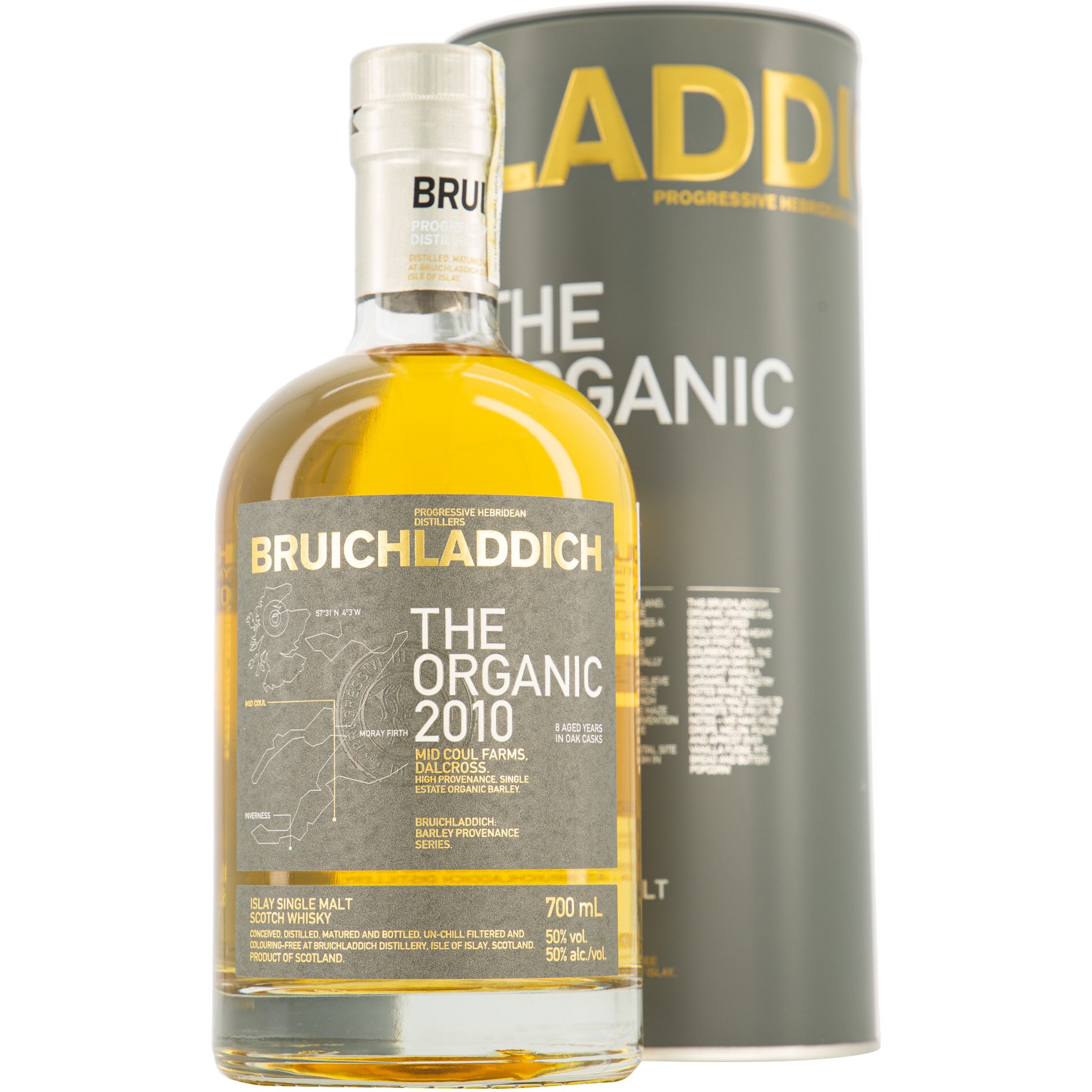 Whisky Bruichladdich The Organic 2010, Single Malt, 50%, 0.7l