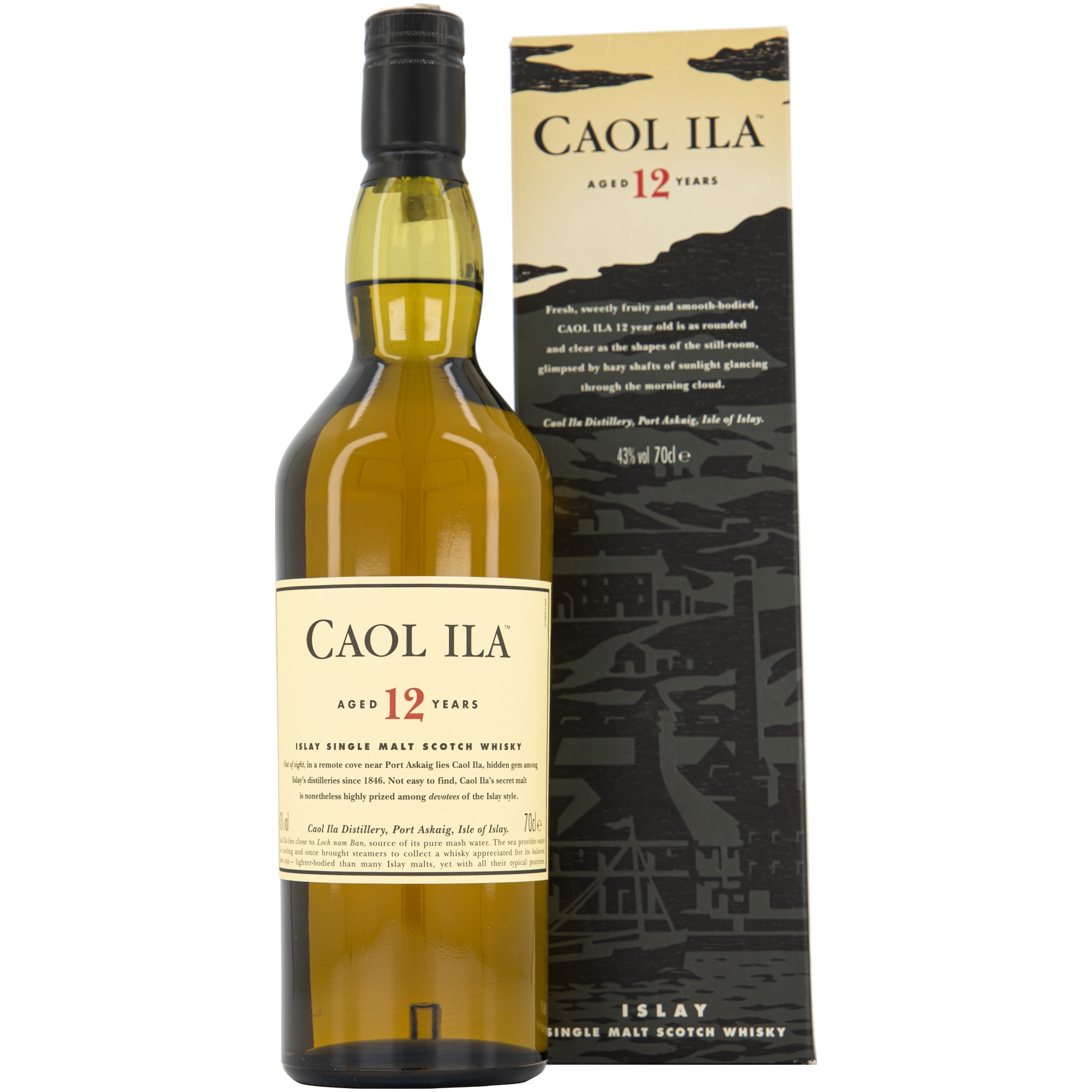 Whisky Caol Ila 12 YO, Single Malt, 43%, 0.7l