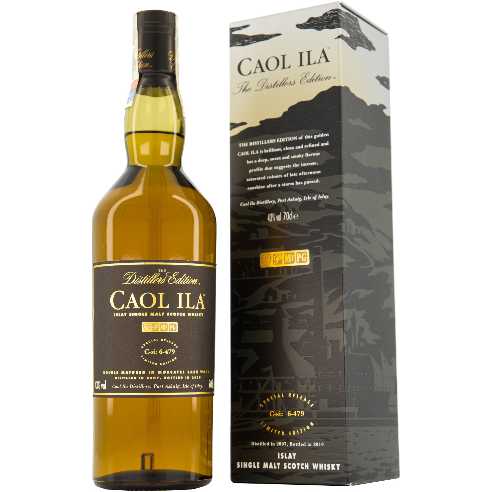 Whisky Caol Ila Distillers Edition 2019, Single Malt, 43%, 0.7l