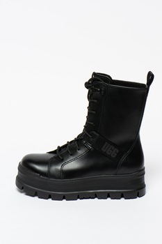 UGG, Ghete flatform din piele peliculizata Sheena UGG, Ghete flatform din piele peliculizata Sheena