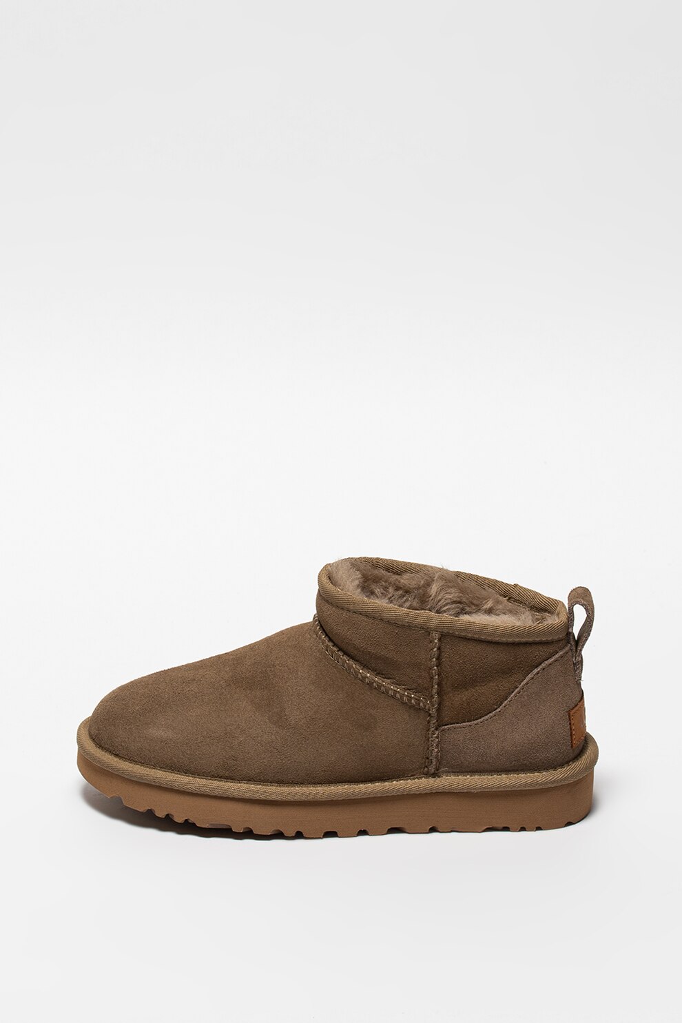 UGG, Ghete slip-on din piele intoarsa Classic Ultra Mini