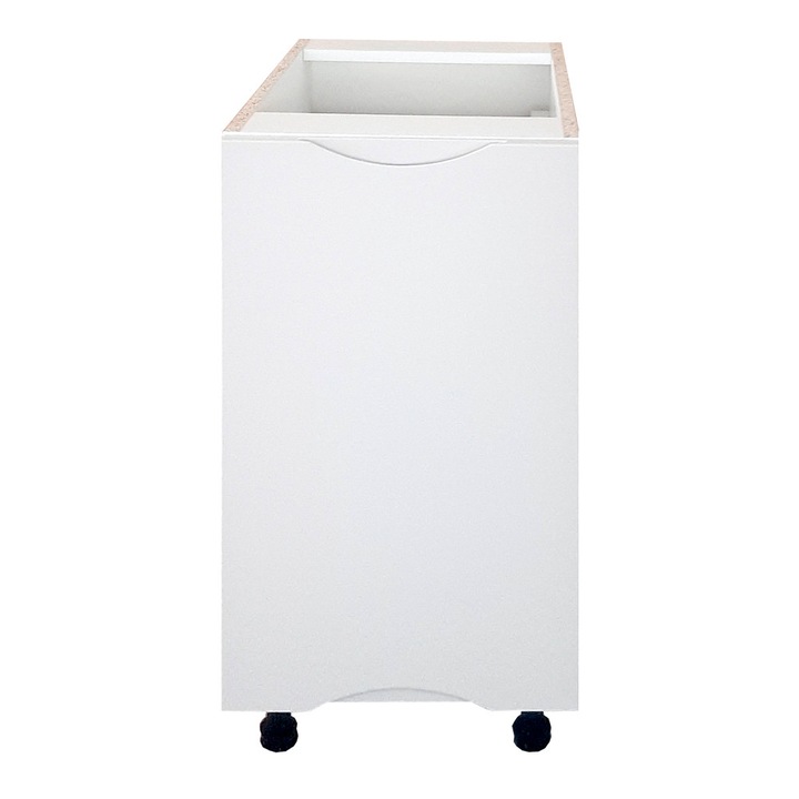 Corp inferior 1 usa Roma, pal alb / usa MDF gri deschis, 40 x 52 x 82 cm