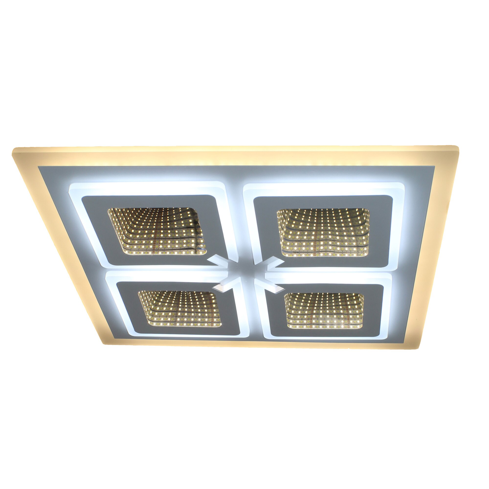Lustra Led Design modern SLS - 3D, Telecomanda, Intensitate reglabila 200w 7729 50x50cm