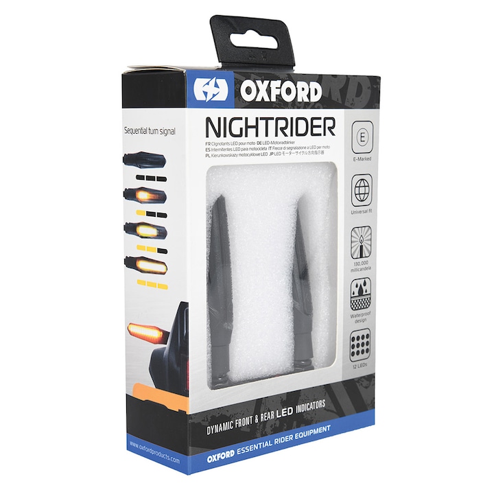 Set doua semnalizatoare secventiale OXFORD, 12 LED, 85mm (L) x 20mm (W), 25mm (H)