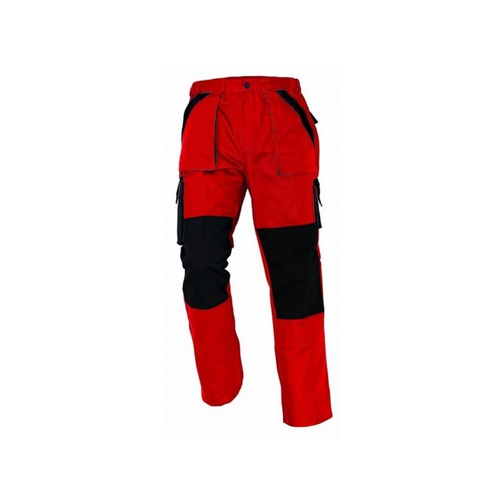 Pantaloni Cerva MAX, rosu/negru, mas. 46