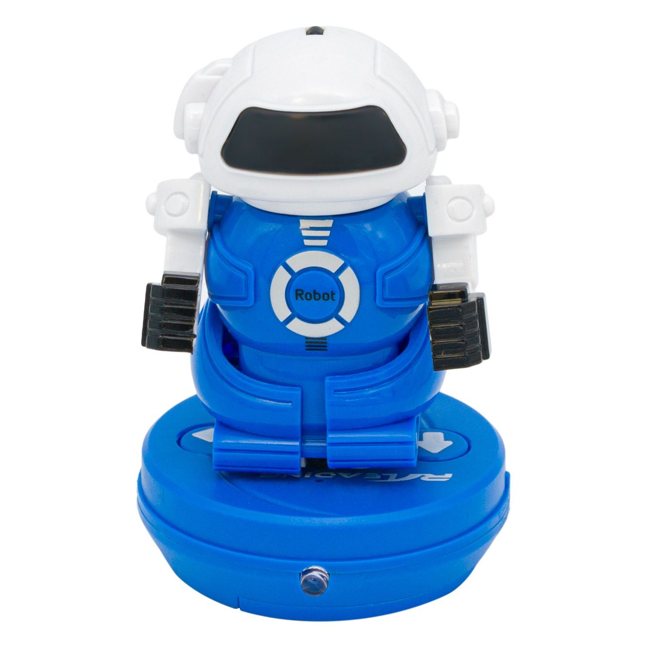 Mini Robot Zola®, alb/albastru, in conserva, 8-10 cm