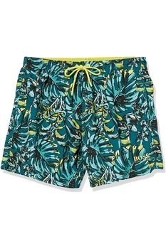 short de baie boss beachwear hugo boss verde cu detalii florale verde imagen 1_0_
0