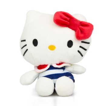 Jucarie de plus Hello Kitty, inaltime 12 cm, model 4 Jucarie de plus Hello Kitty, inaltime 12 cm, model 4