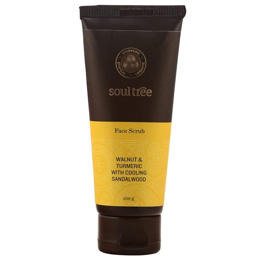 Exfoliant pentru ten cu turmeric, nuca si santal 100g Soultree