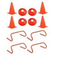 Pachet format din Discuri, Bariera - S, Jaloane pentru antrenament, coso, portocaliu, 12 buc