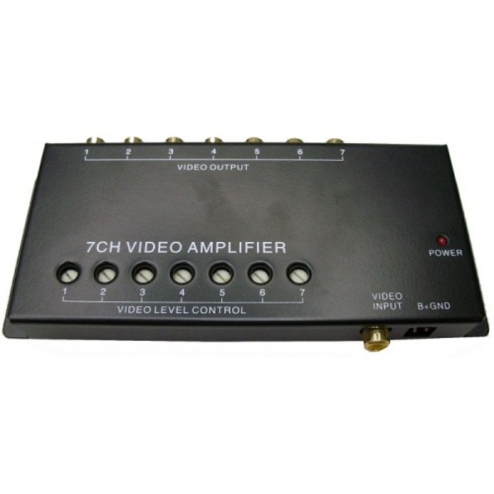 Distribuitor video cu amplificare, 7 canale, video booster - 113204