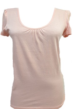 Tricou Silvian Heach, roz cu funde negre pe spate , S Tricou Silvian Heach, roz cu funde negre pe spate , S