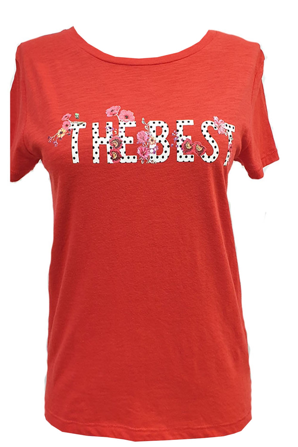 Tricou Tally Weijl, rosu cu imprimeu grafic , 2XS