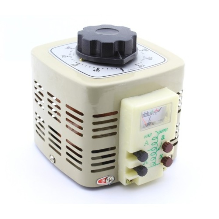 Променлив автотрансформатор, 500W, аналогов волтметър, TDGC2 - 111140
