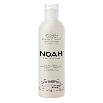 Masca anti-ingalbenire Noah, 2.6 cu extract de afine pentru par blond, gri, alb sau decolorat, 250 ml Masca anti-ingalbenire Noah, 2.6 cu extract de afine pentru par blond, gri, alb sau decolorat, 250 ml