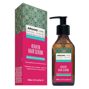Ser fortifiant si nutritiv Arganicare cu keratina pentru par uscat si deteriorat, 100 ml Ser fortifiant si nutritiv Arganicare cu keratina pentru par uscat si deteriorat, 100 ml