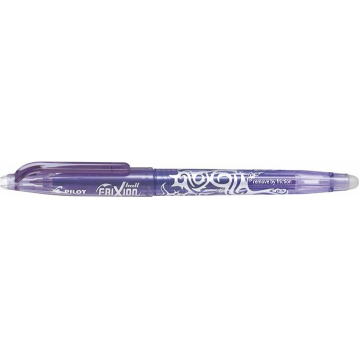 Pix Pilot Frixion Point 0.5mm, violet, stergibil, maner ergonomic
