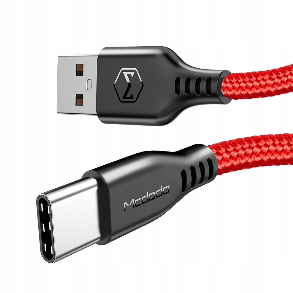 Cablu durabil ultra Mcdodo Warrior, USB-C de 1m rosu