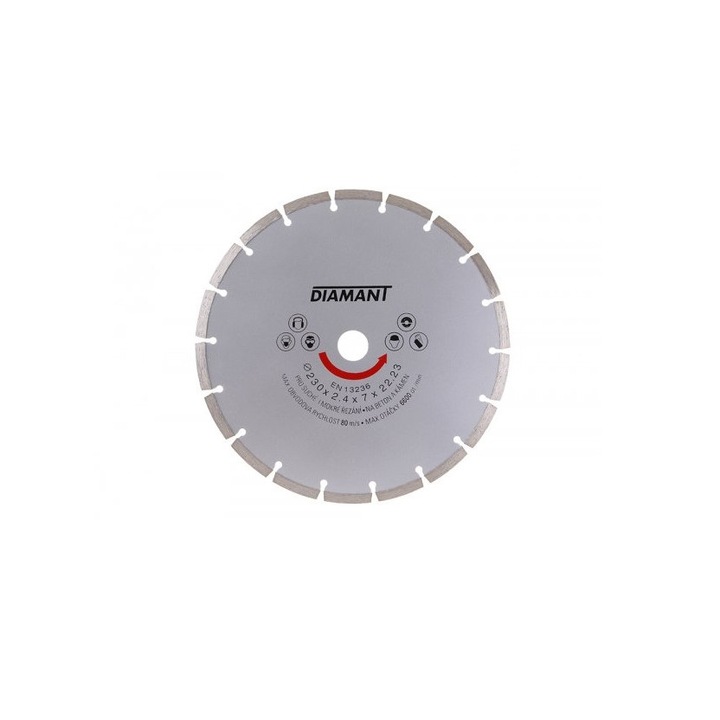 Disc diamantat segmentat Diamant 230 mm 21123