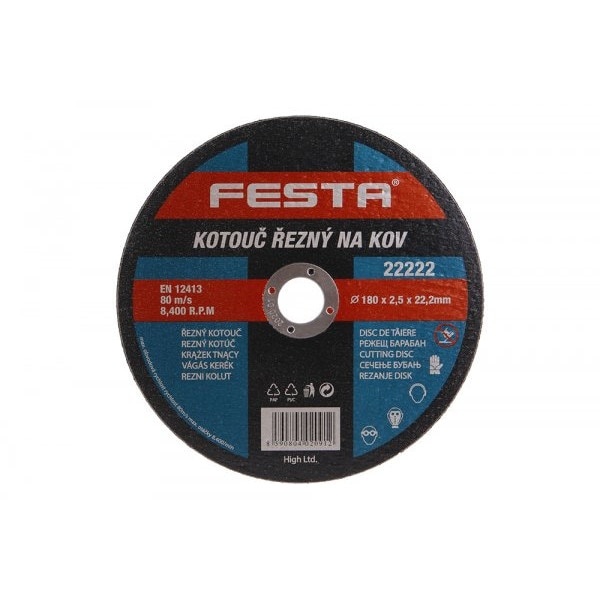 Disc abraziv metal 180X2.5X22.2 Festa 22222