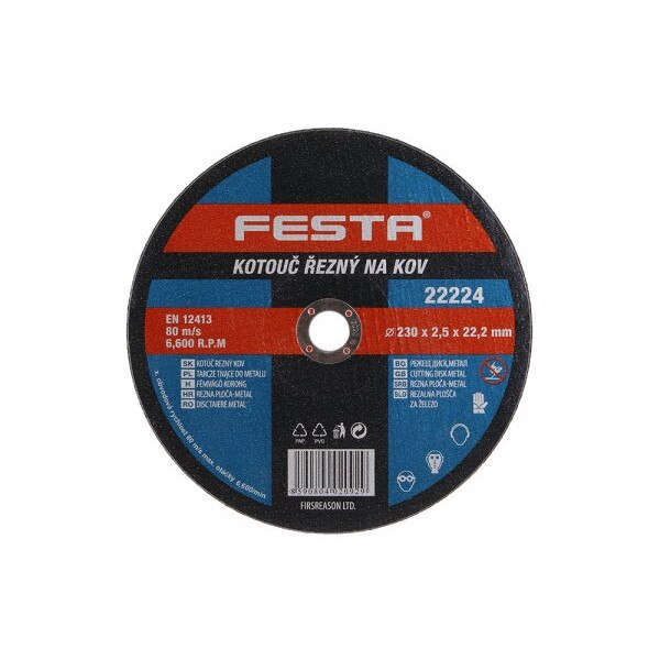Disc abraziv metal 230X2.5X22.2 Festa 22224