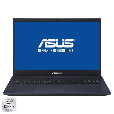 Laptop ASUS VivoBook 15 X571LI cu procesor Intel® Core™ i5-10300H pana la 4.50 GHz, 15.6", Full HD, 8GB, 512GB SSD, NVIDIA® GeForce® GTX 1650 Ti 4GB, Free DOS, Star Black