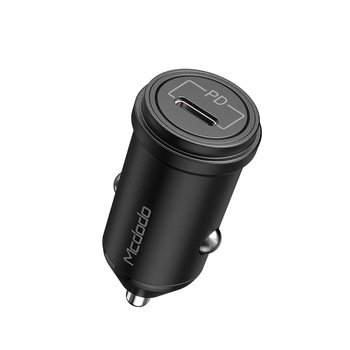 Incarcator auto McDodo Bullet 1USB tip-C PD negru 18W CC-7490 Incarcator auto McDodo Bullet 1USB tip-C PD negru 18W CC-7490