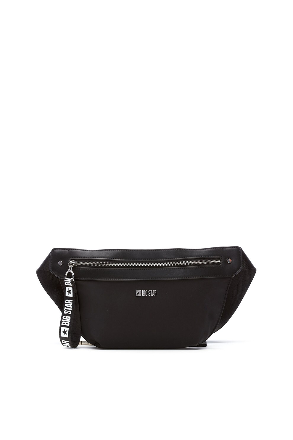 Big Star, Borseta cu aplicatie metalica cu logo, Negru