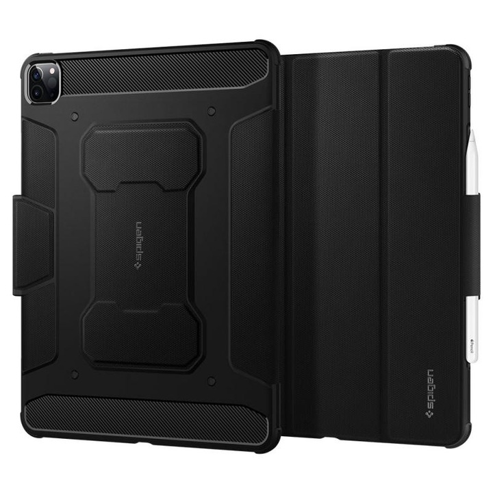 Husa Spigen Rugged Armor Pro compatibila cu iPad Pro 11 inch 2020/2021/2022 Black