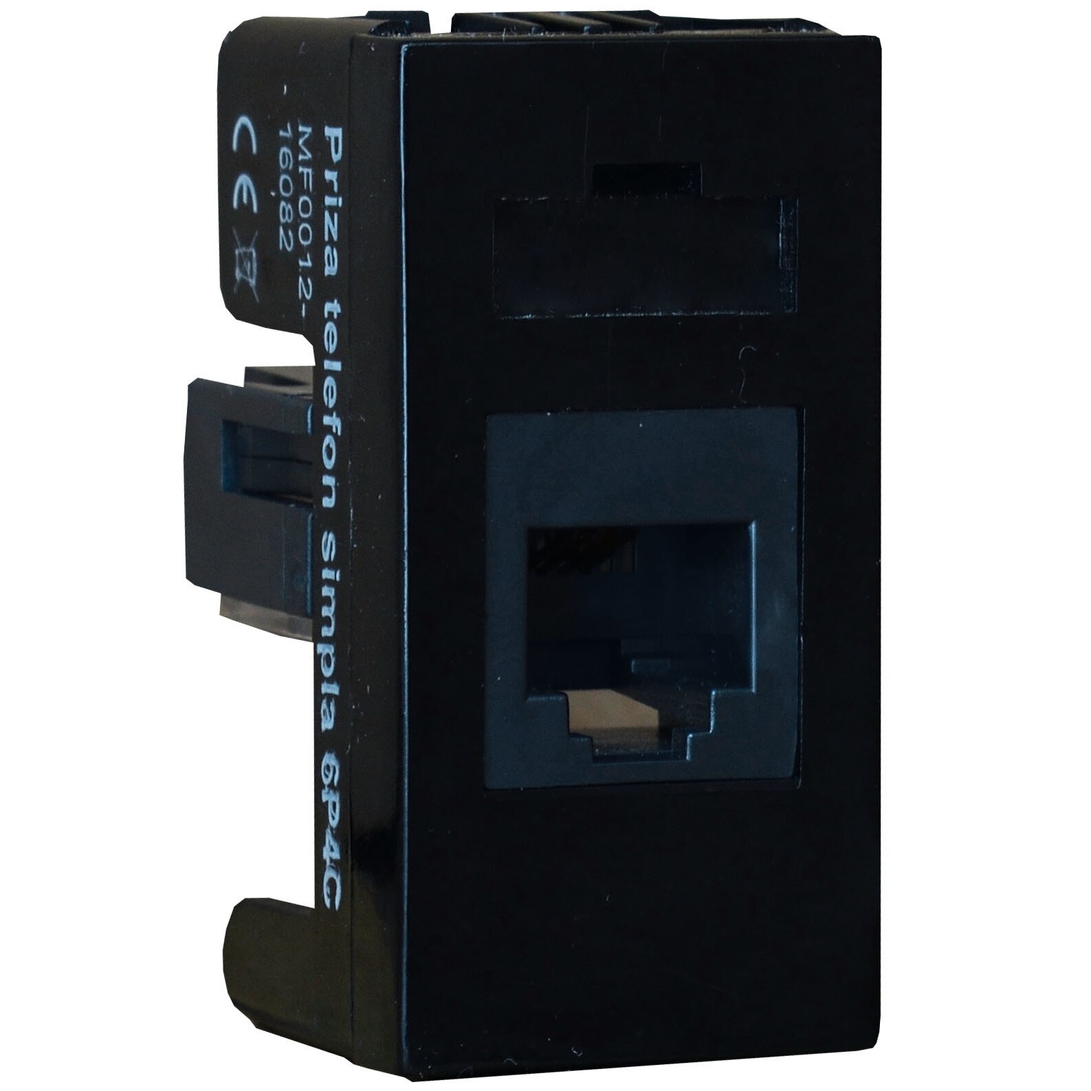 Priza modulara telefon negru Stil Premium Comtec