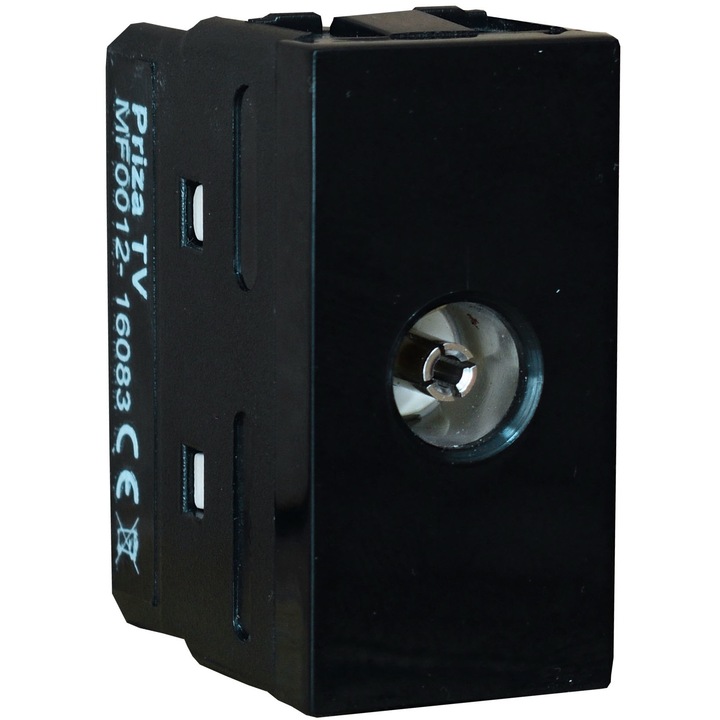 Priza modulara TV negru Stil Premium Comtec