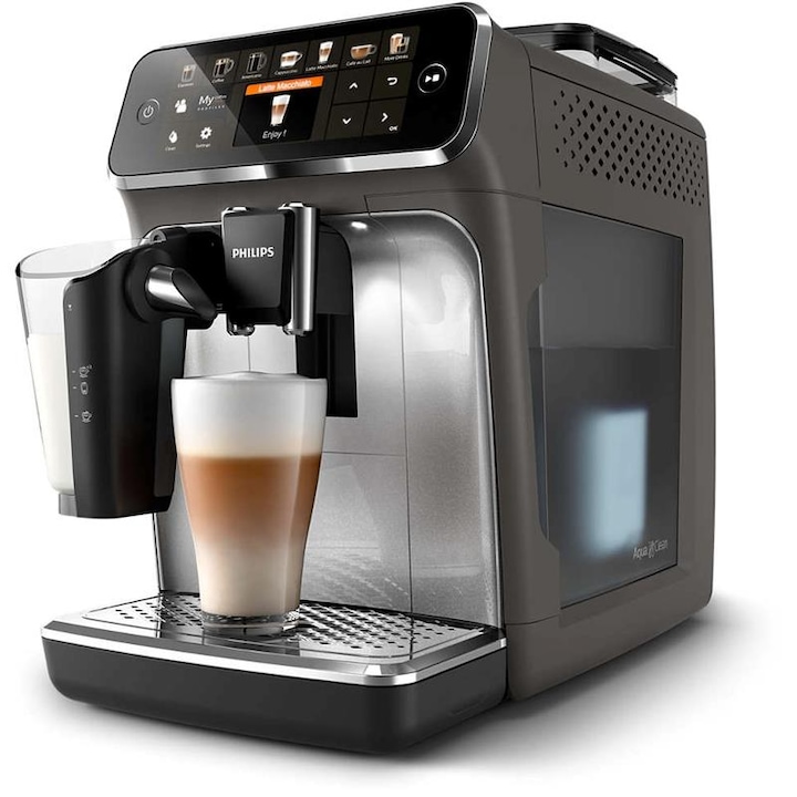Philips EP5444/70 Series 5400 automata kávégép, LatteGo tejhabosítóval, Szürke