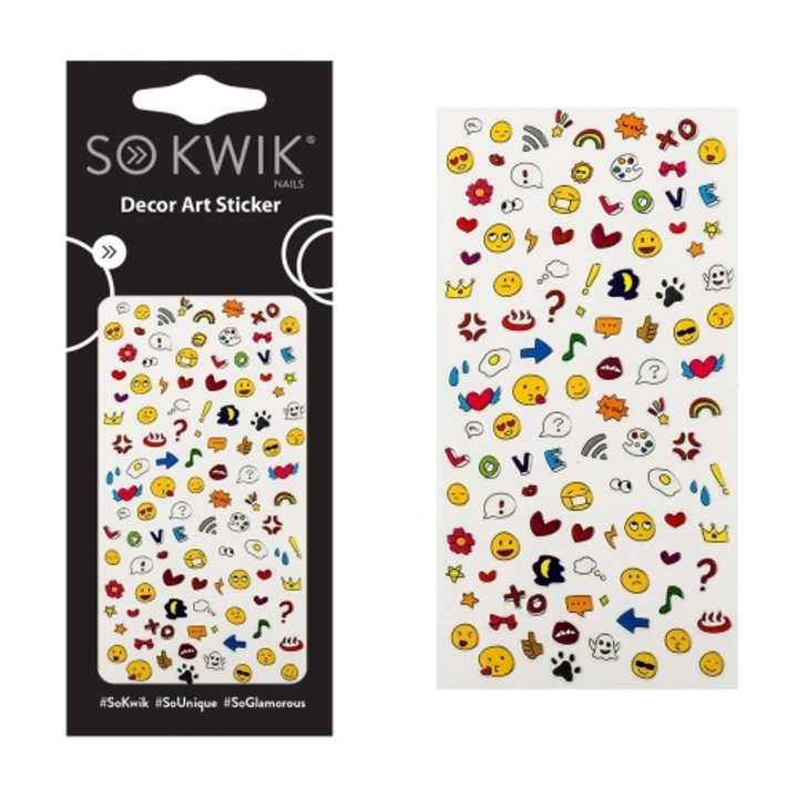 Ornamente Unghii, Nail Art Sicker, Sokwik, Cute 173