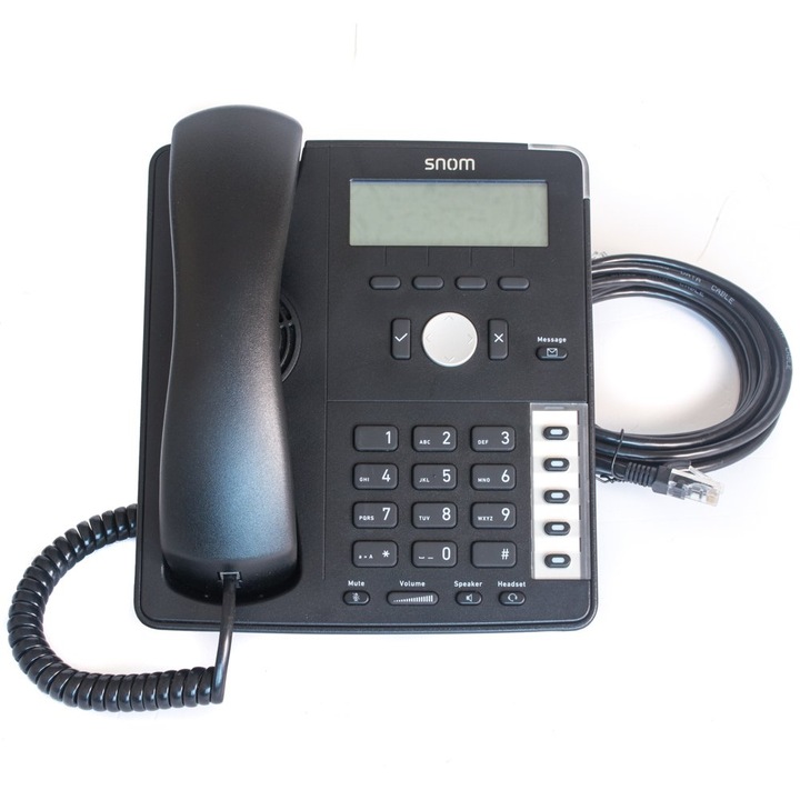 Telefon Snom D715, 4 conturi SIP, negru