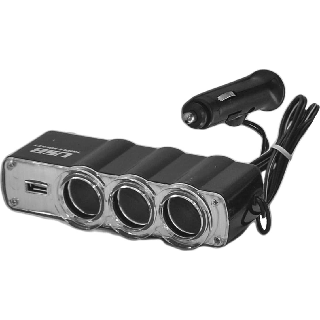 Priza bricheta tripla cu USB RoGroup, 12/24V