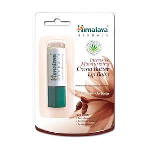 Balsam de buze, Himalaya, unt de cacao, unt de sal, vitamina E, hidratare intensa, calmeaza buzele crapate, elasticitate, fara coloranti artificiali, 4.5g