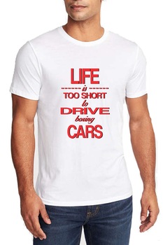 tricou barbat personalizat quotlife is too short to drive boring carsquot alb alb imagen 20_0_
0