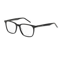 Ochelari de vedere barbati cu rama dreptunghiulara, cu brate si cadru light acetate negre lucioase, TOMMY HILFIGER TH1523 cu lentile Transitions Grey cu Filtru de calculator (E.P.S.) si cu Filtru fotocromatic ofera protectie, tranzitie in tonuri de gri