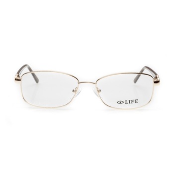 Ochelari de vedere dama cu rama forma clasica, cu brate din plastic maro, cadru de metal , LIFE 10330 C1, cu lentile Bluecut cu Filtru de protectie calculator si lumina albastra Ochelari de vedere dama cu rama forma clasica, cu brate din plastic maro, cadru de metal , LIFE 10330 C1, cu lentile Bluecut cu Filtru de protectie calculator si lumina albastra