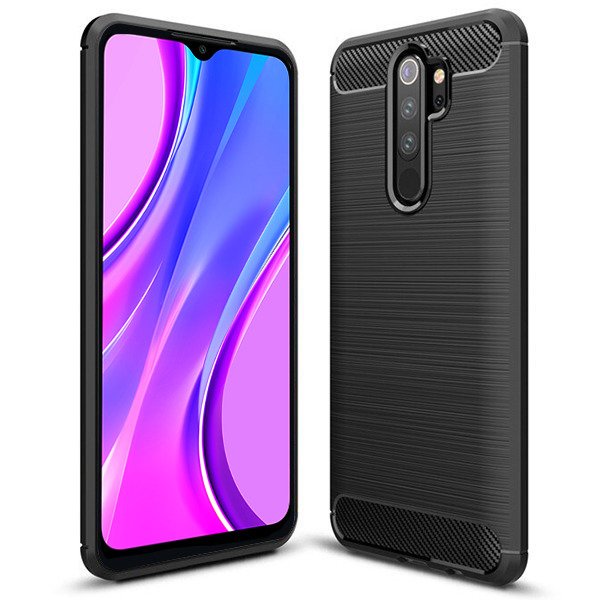Husa Xiaomi Redmi 9 TPU Carbon Neagra