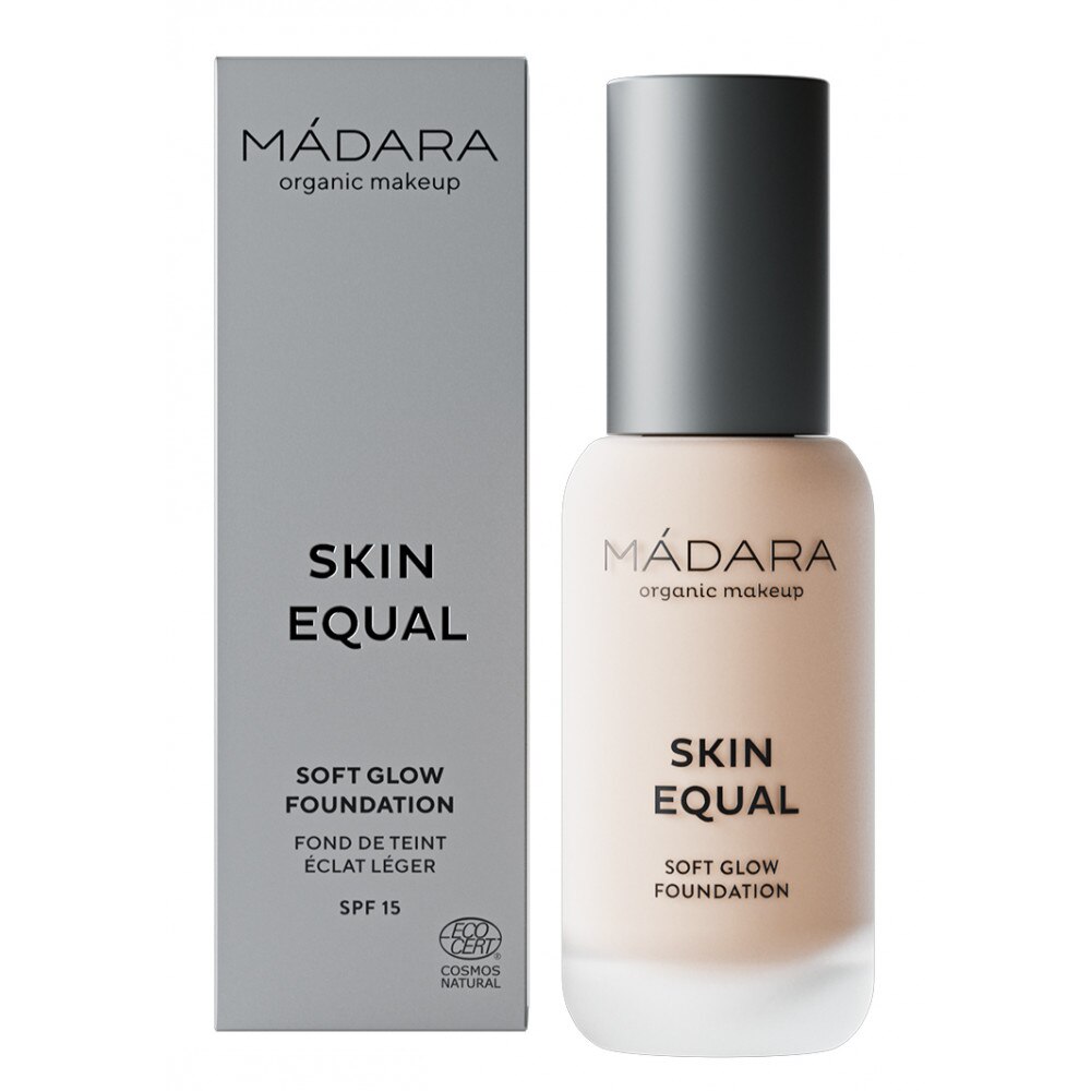 Fond de ten Soft Glow SPF15-SKIN EQUAL 10 Porcelain 30 ml Madara