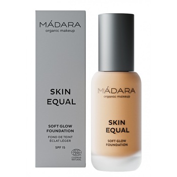 Fond de ten Soft Glow SPF15-SKIN EQUAL 40 Sand 30 ml Madara Fond de ten Soft Glow SPF15-SKIN EQUAL 40 Sand 30 ml Madara