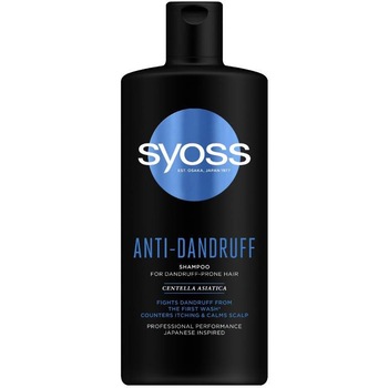 Sampon Syoss anti-dandruff, pentru par predispus la matreata, 440 ml Sampon Syoss anti-dandruff, pentru par predispus la matreata, 440 ml