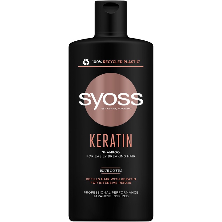 Sampon Syoss Keratin Hair Perfection pentru par uscat, 440 ml