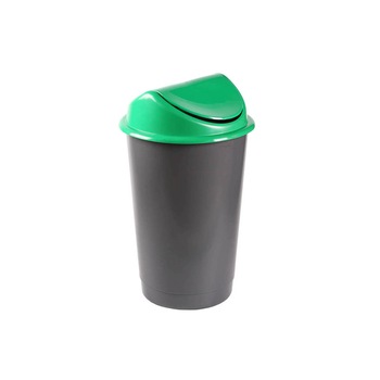 Cos gunoi, 60 litri, Flip Flap Delta, negru/verde Cos gunoi, 60 litri, Flip Flap Delta, negru/verde