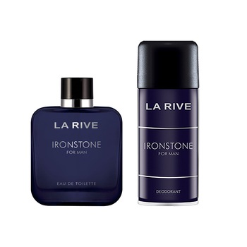 Set La Rive Ironstone cu 1 parfum 100 ml si 1 deodorant 150 ml Set La Rive Ironstone cu 1 parfum 100 ml si 1 deodorant 150 ml