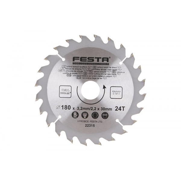 Panza circulara placata 180 x 2.2 x 30 mm 24Z 22315 Levior Cehia