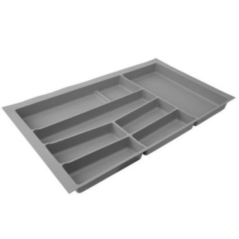 Suport organizare tacamuri, gri deschis, plastic, pentru latime corp 800 mm, montabil in sertar de bucatarie Suport organizare tacamuri, gri deschis, plastic, pentru latime corp 800 mm, montabil in sertar de bucatarie