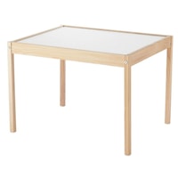 Masuta pentru copii, Zola®, alb si stejar, 48x64x45 cm